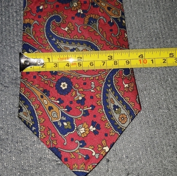RED TIE WITH PAISLEY PRINT NEW - Picture 4 of 8